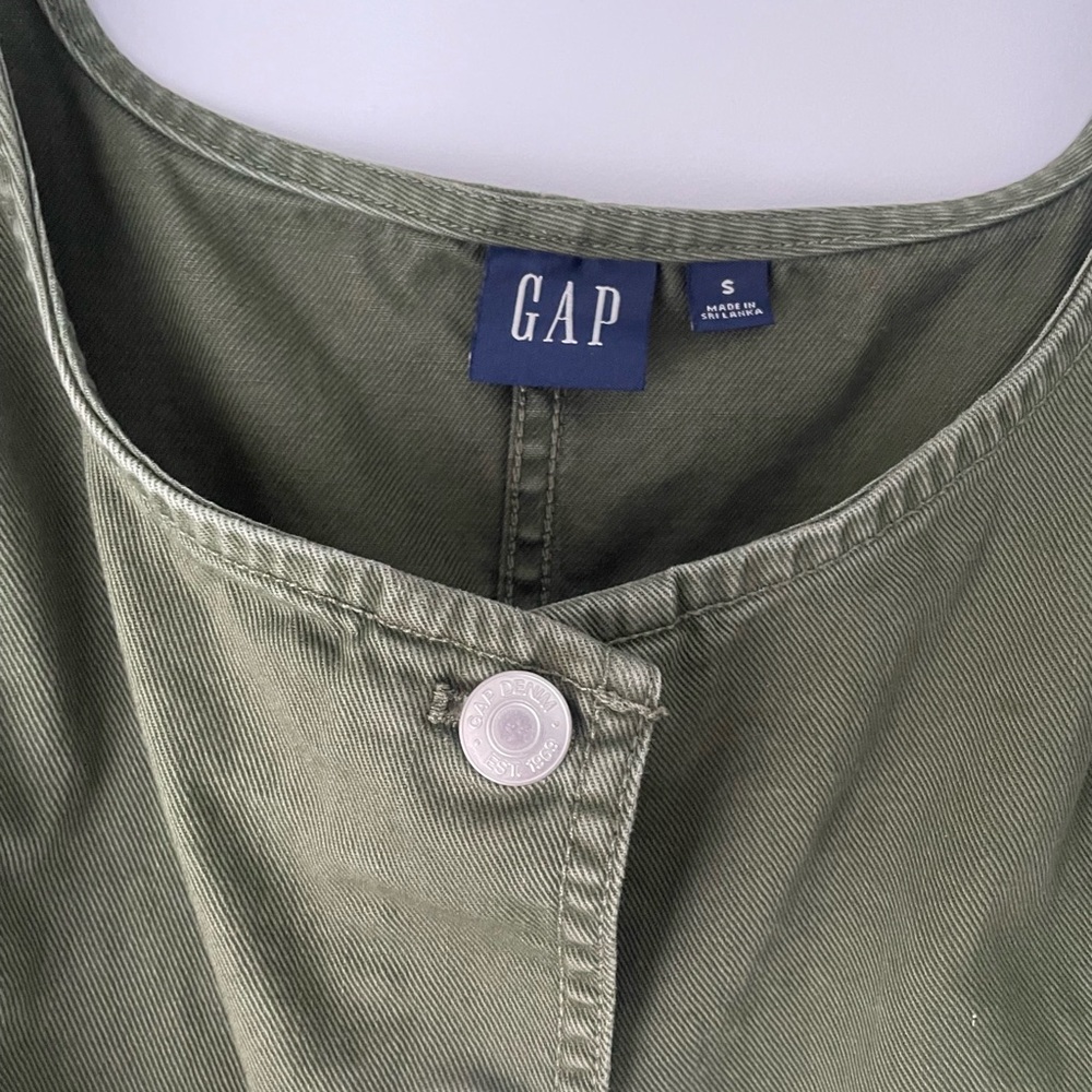 Gap Utility Button Mini Dress - image 4